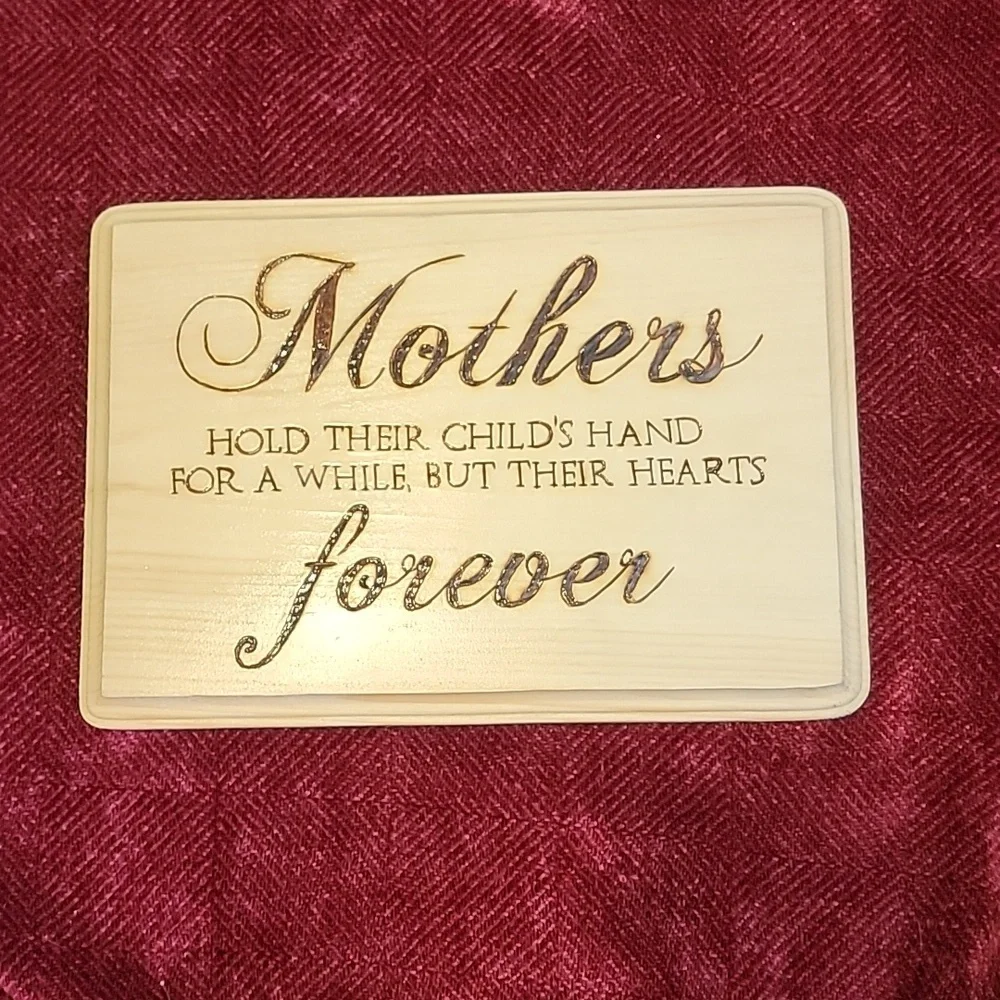 Pyrography mother plaque - Picture 1 of 8